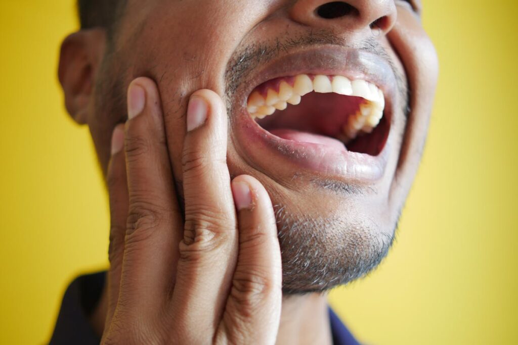 Close-up of a Man Laughing