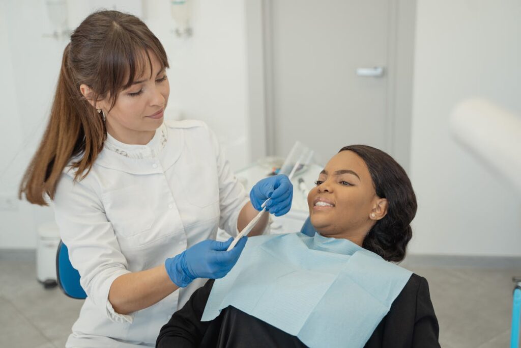 Patient having an Appointment with a Dentist